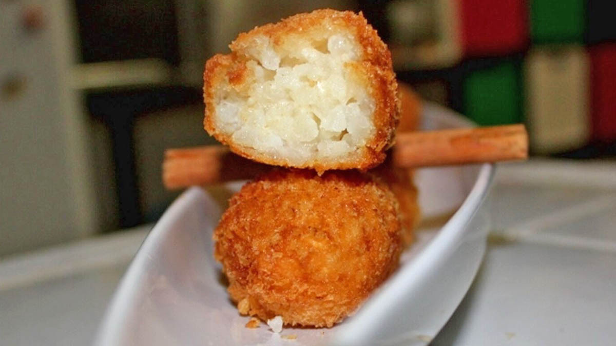 Croquetas de arroz con leche