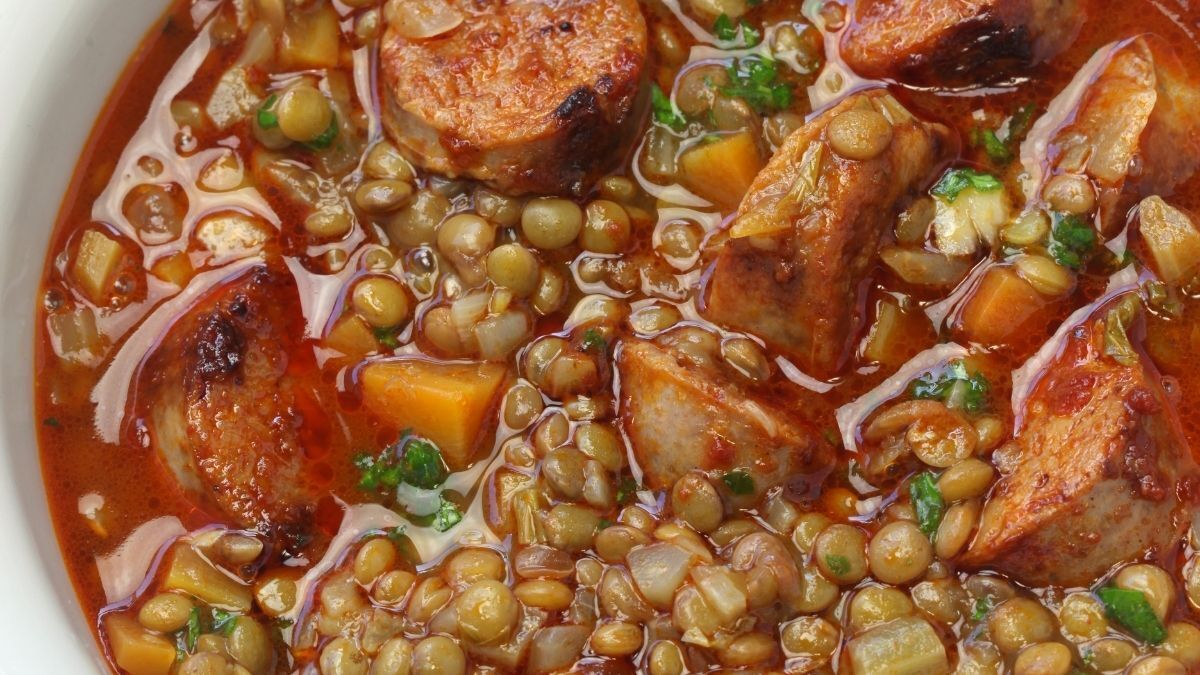 Guiso de lentejas con chorizo 