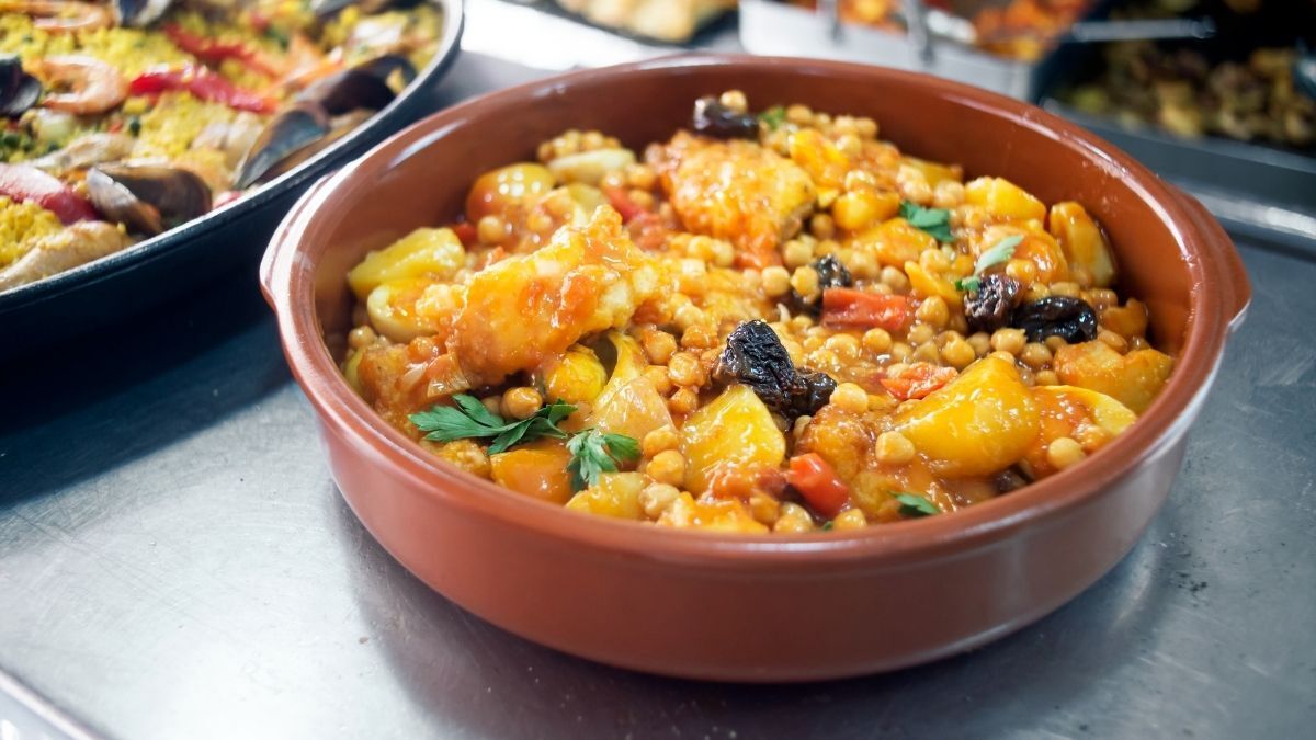 Garbanzos con bacalao