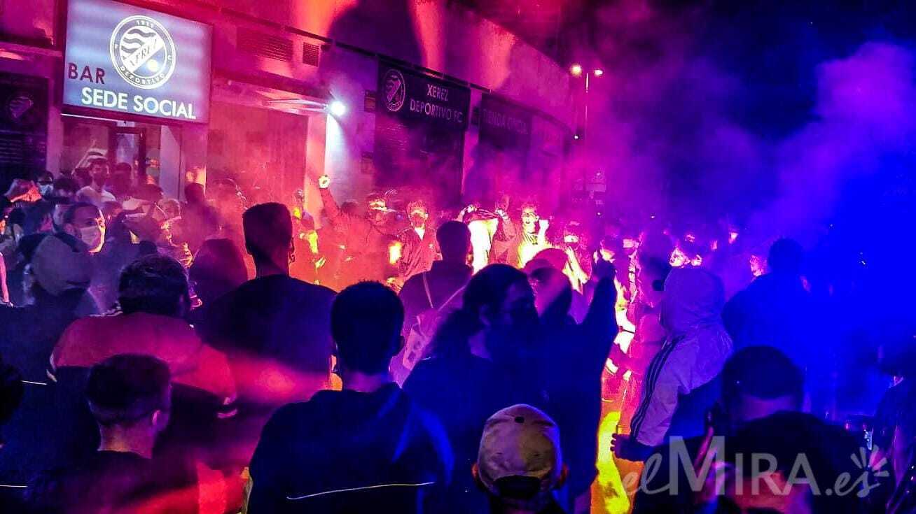 Celebración en Jerez del ascenso del Xerez Deportivo FC a Segunda División RFEF