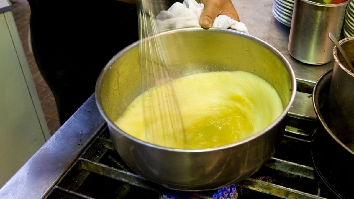 Preparación del Flan de Huevo