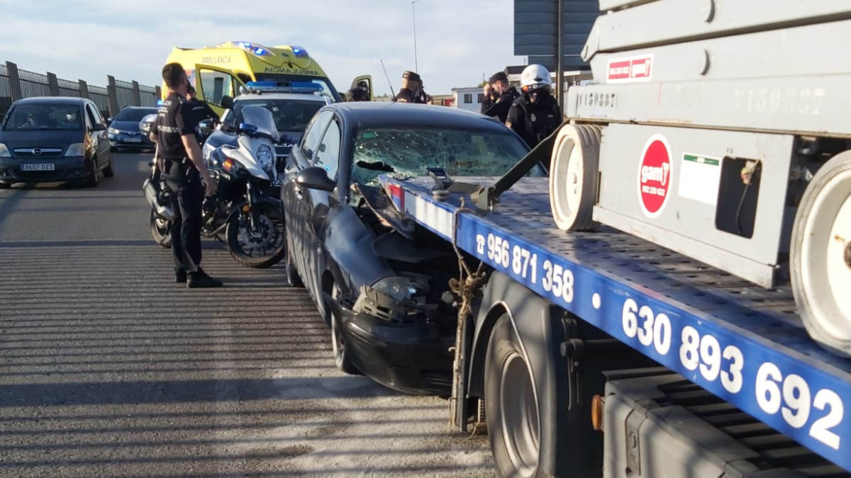 Accidente en Jerez tras una persecución policial | Sergio Castro para El MIRA