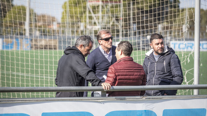 Óscar Arias, junto a Álvaro Cervera