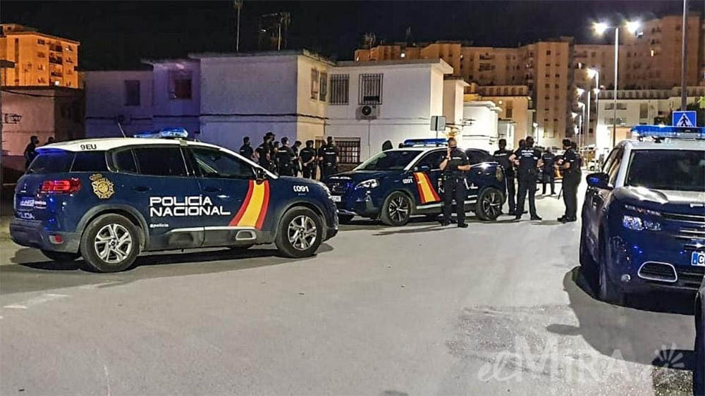 Policía Nacional en Polígono San Benito en Jerez de la Frontera