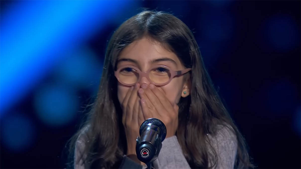 Marina Luque en las Audiciones a ciegas de La Voz Kids