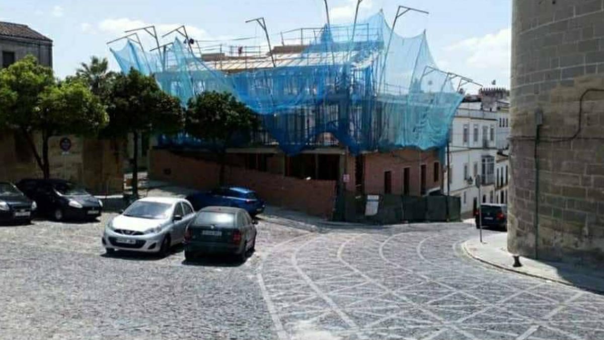 Obras en la Cuesta del Espíritu Santo