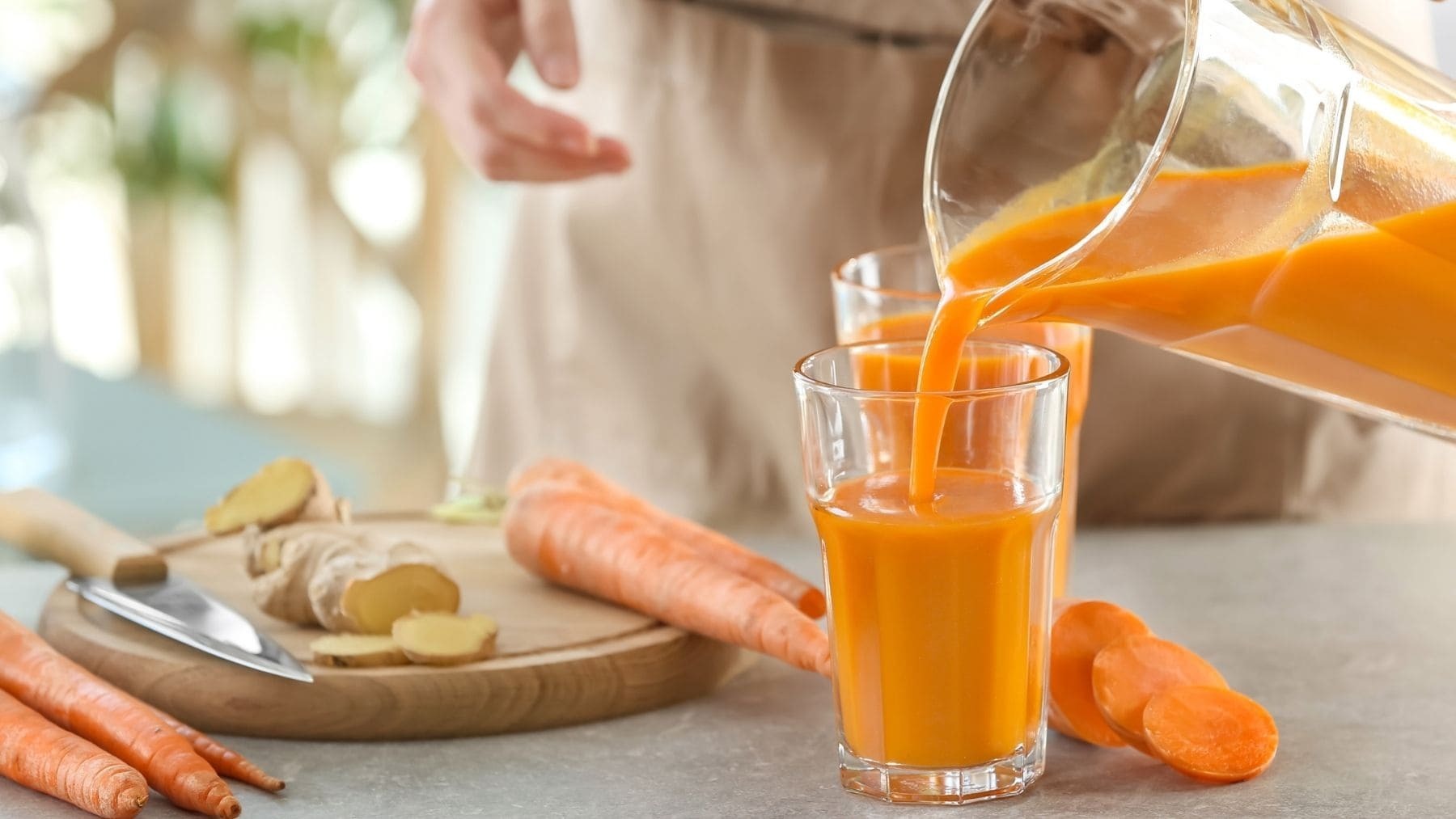Jugo de zanahoria con el objetivo de bajar los trigliceridos 
