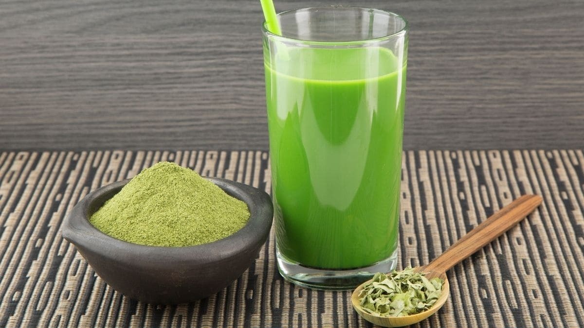 Zumo verde de Moringa