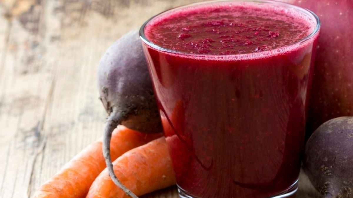 Jugo de zanahoria y remolacha