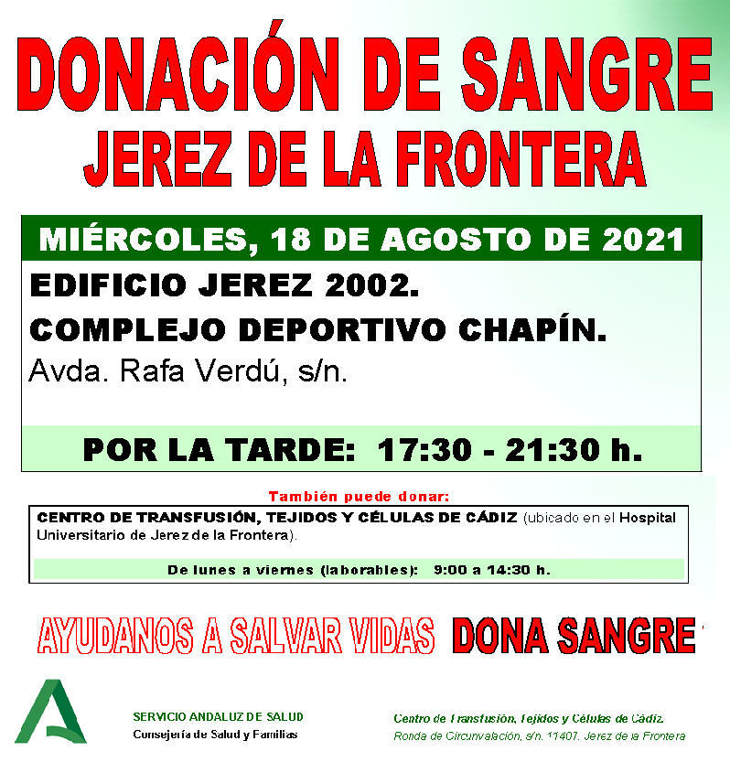 Donar sangre en Jerez