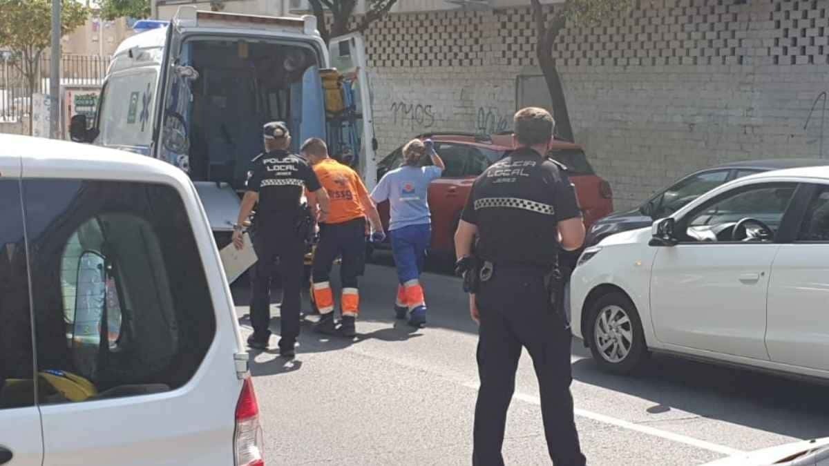 Colisión frente a un Sex Shop en Jerez provoca varios heridos
