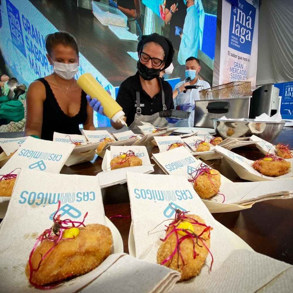 Croquetas de Salchichón Malagueño por Lola Jiménez - chef de Casaamigos
