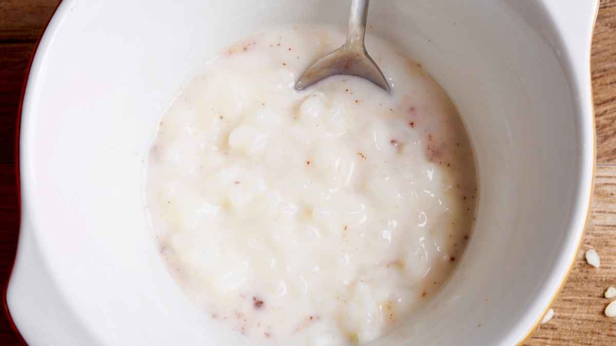 Arroz con leche listo para comer