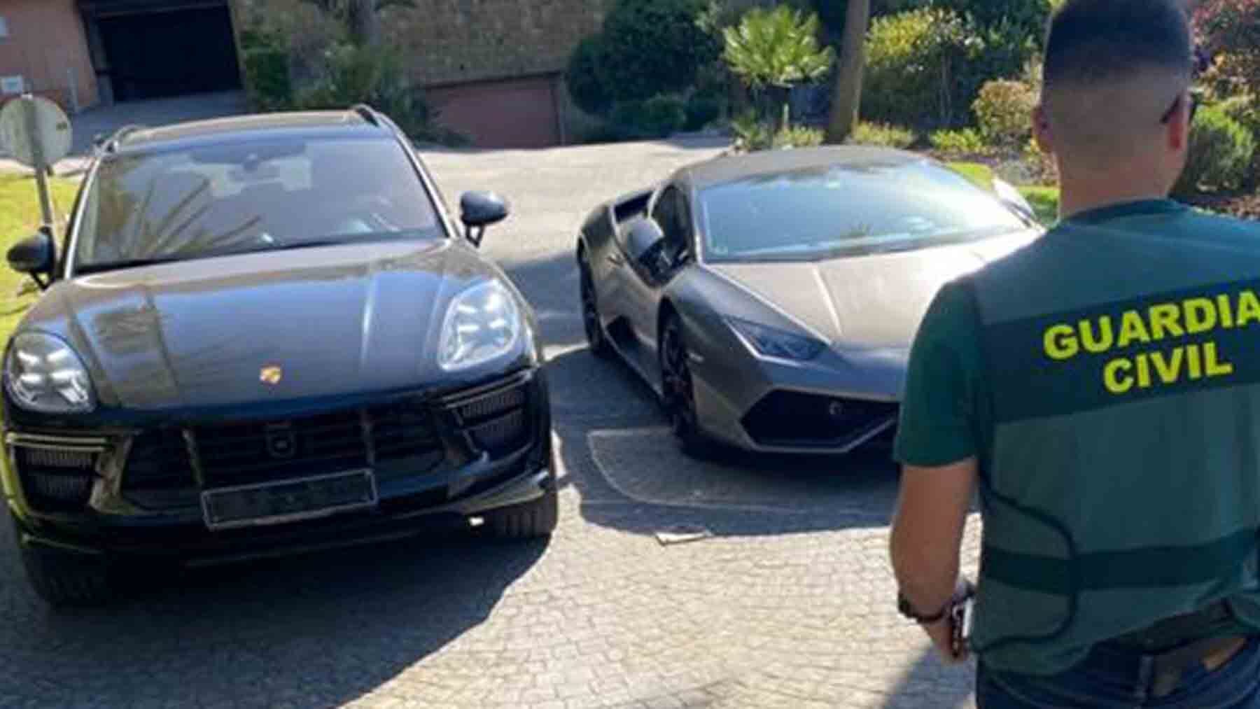 Coches decomisados al narcotraficante por la Guardia Civil