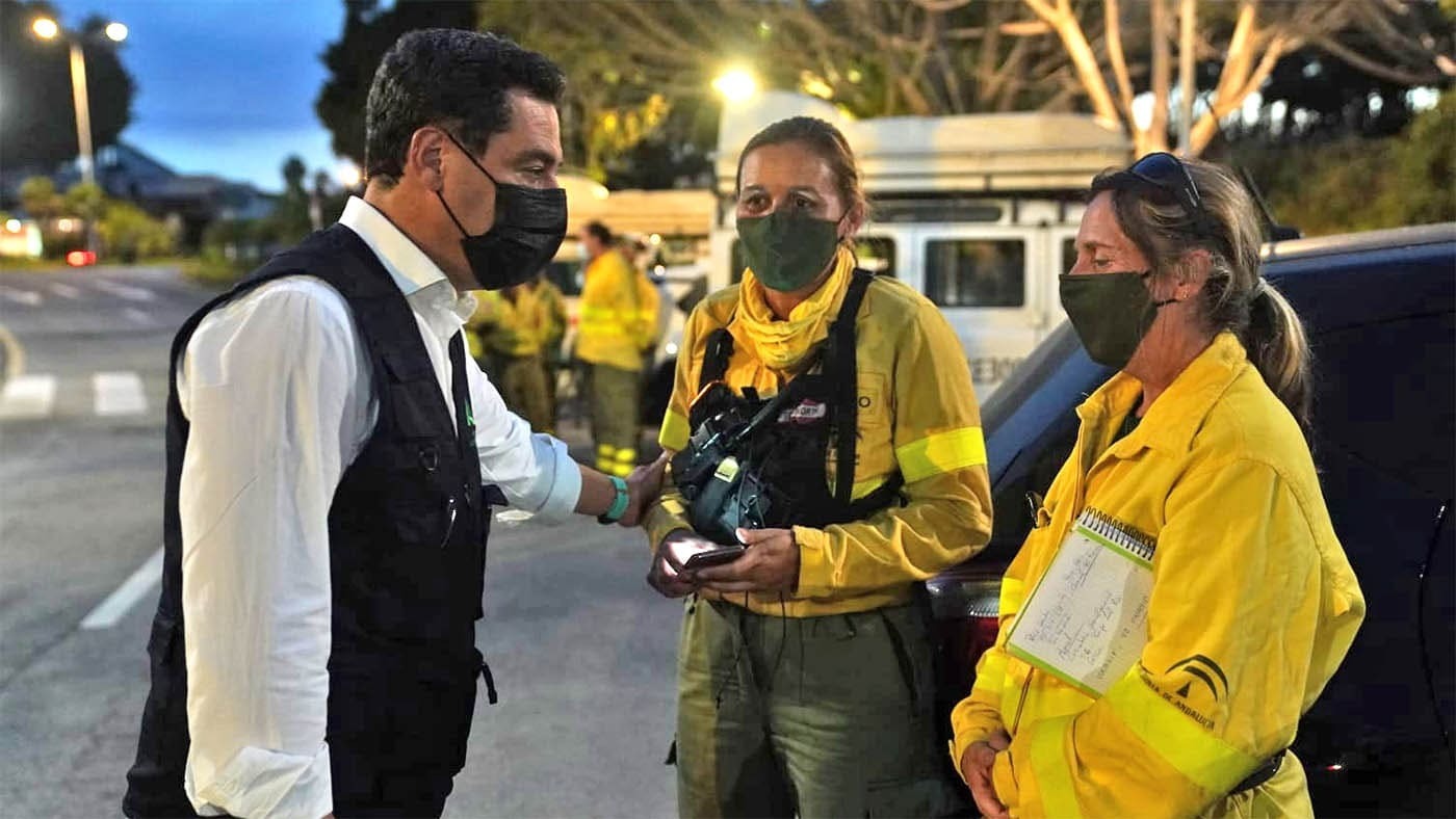 Juanma Moreno - El incendio de Sierra Bermeja es un drama, una catástrofe