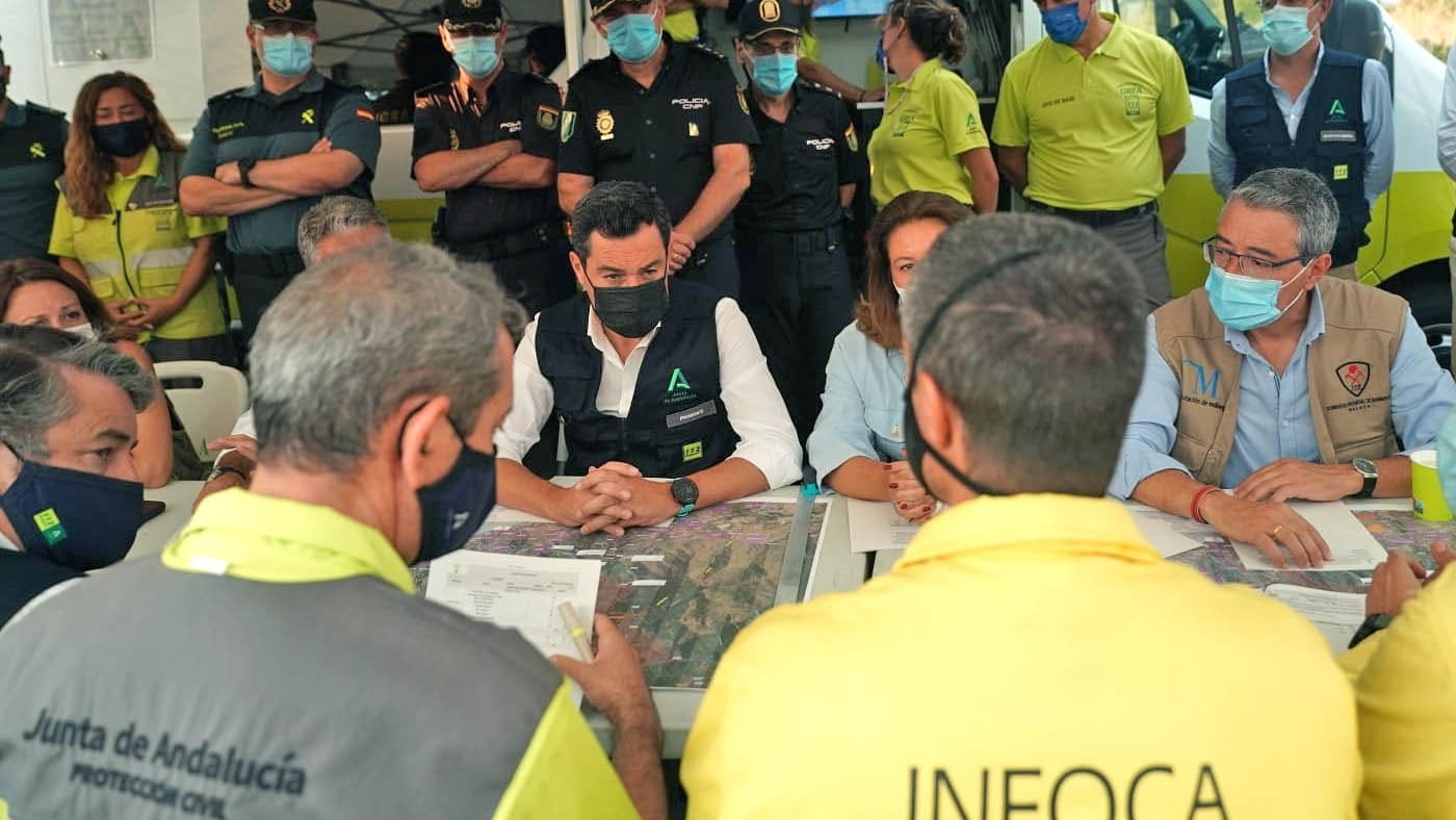 Juanma Moreno - El incendio de Sierra Bermeja es un drama, una catástrofe