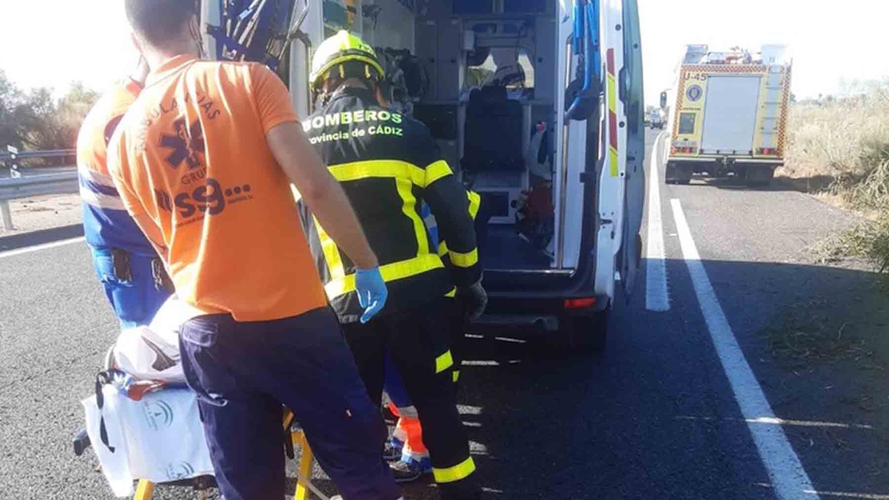 Accidente de camión en Jerez de la Frontera