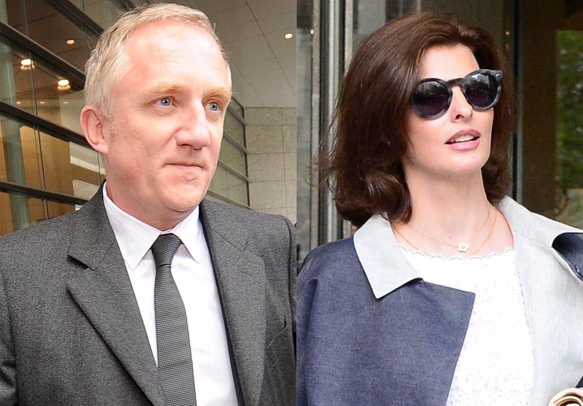 François-Henri Pinault y Linda Evangelista