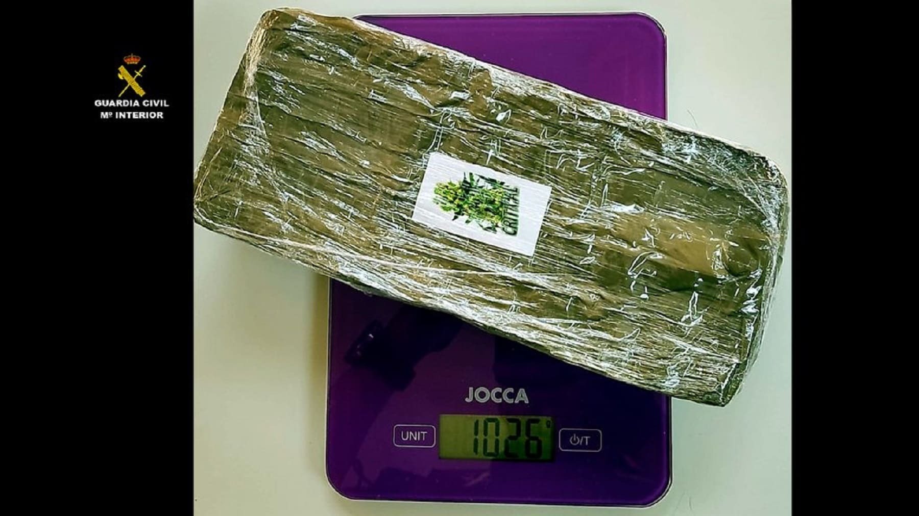 El hachís intervenido en Cádiz