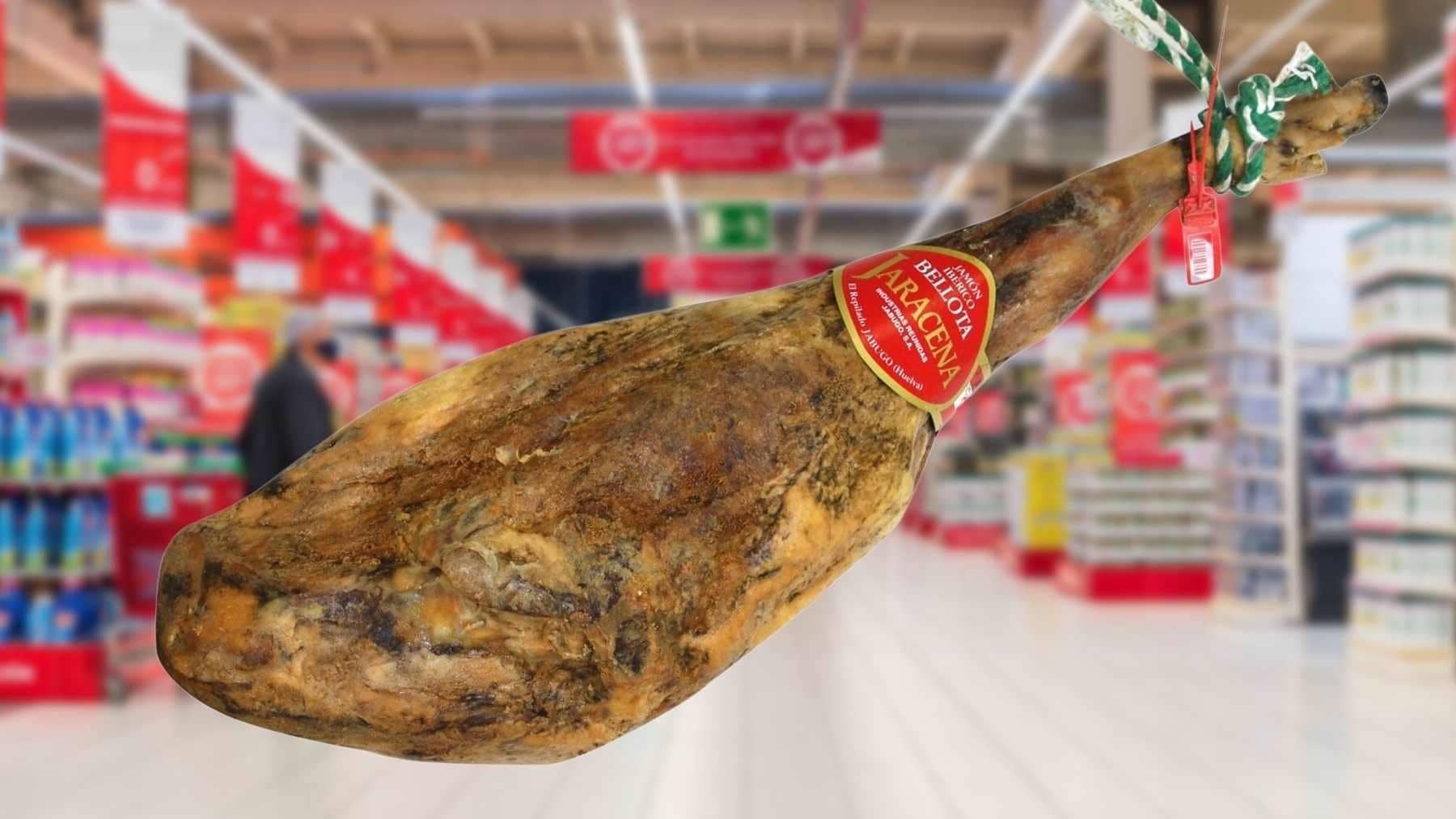 Alcampo Jerez lanza un jamón de bellota ibérico de 7 kilos muy barato de cara a la Navidad