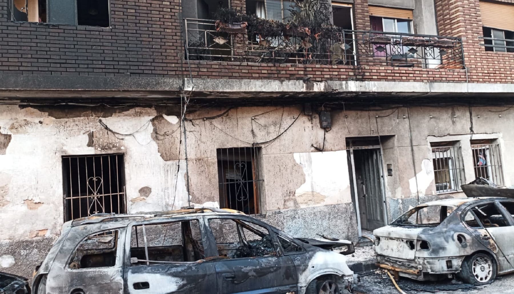 Incendio en una casa de Molina de Segura