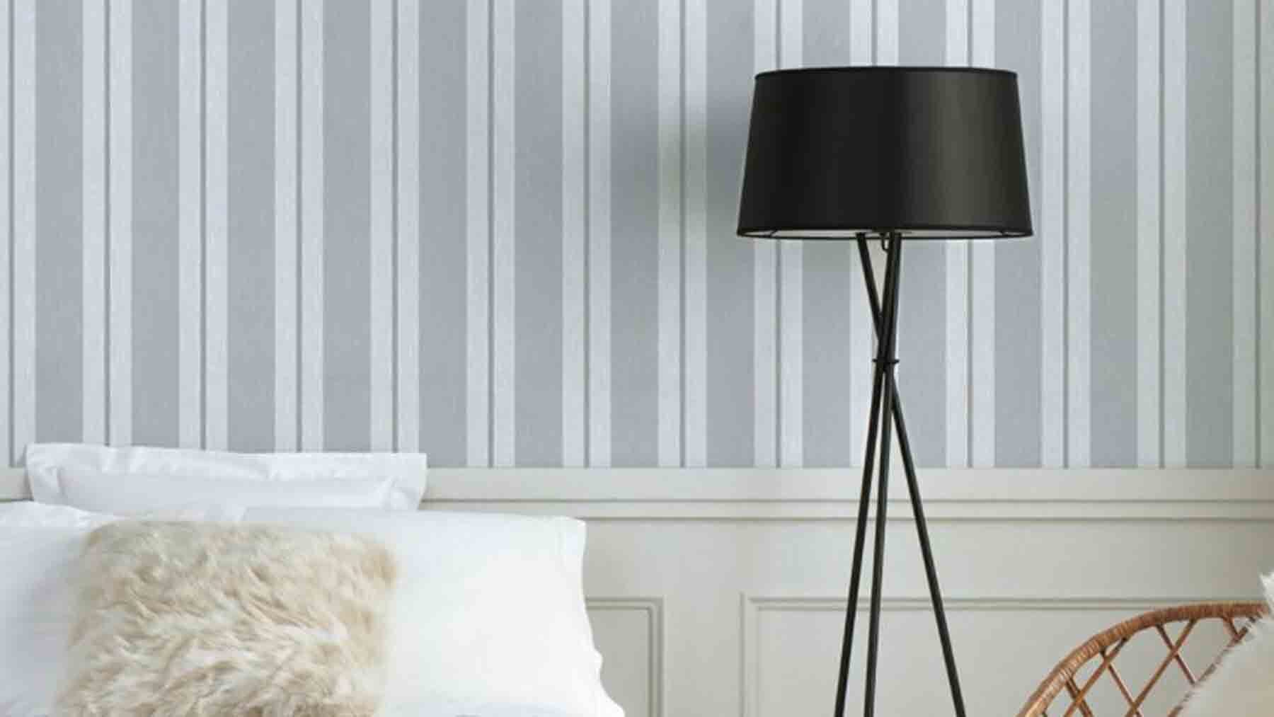 papel pintado rayas de El Corte Inglés