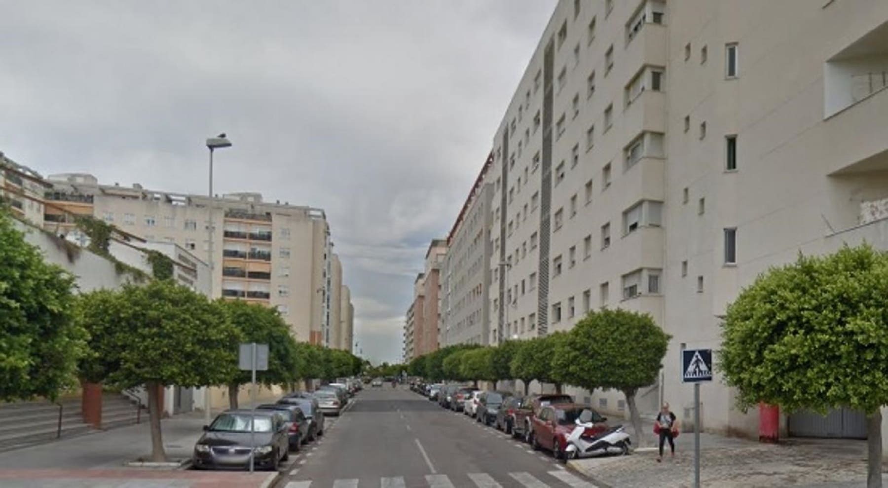 La calle América en Cádiz