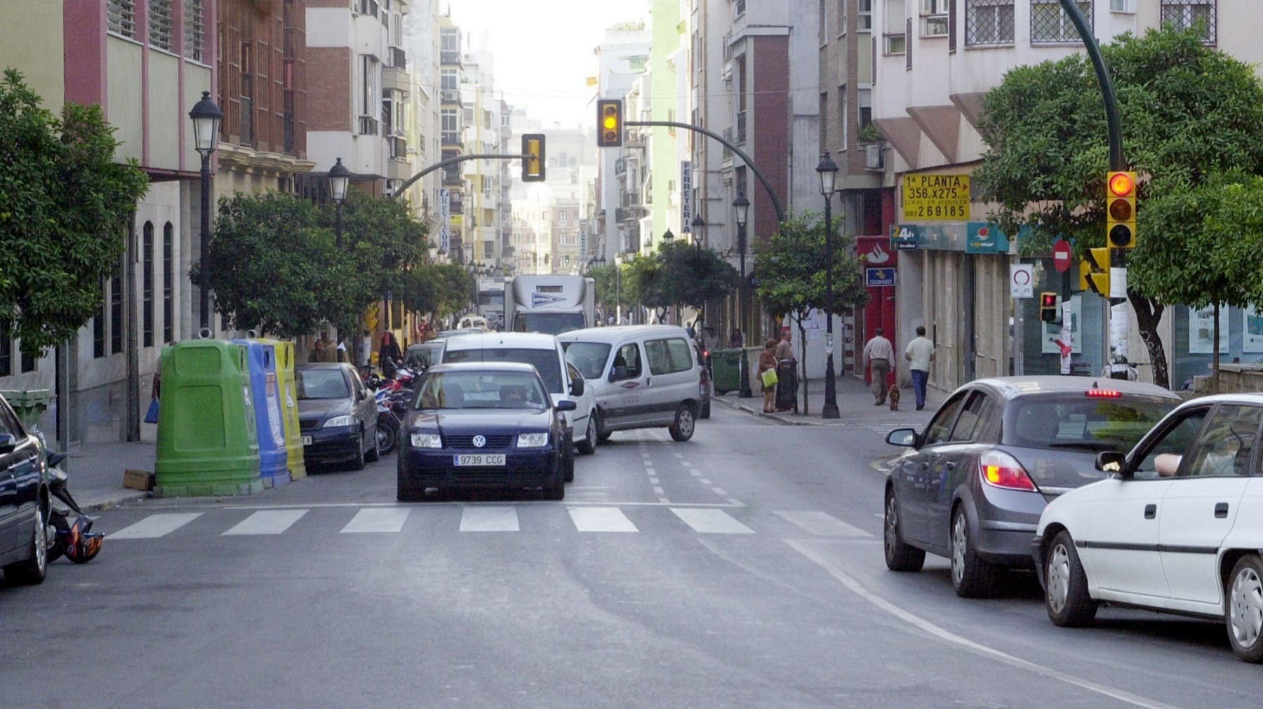 La calle de la Victoria, en el centro de Málaga