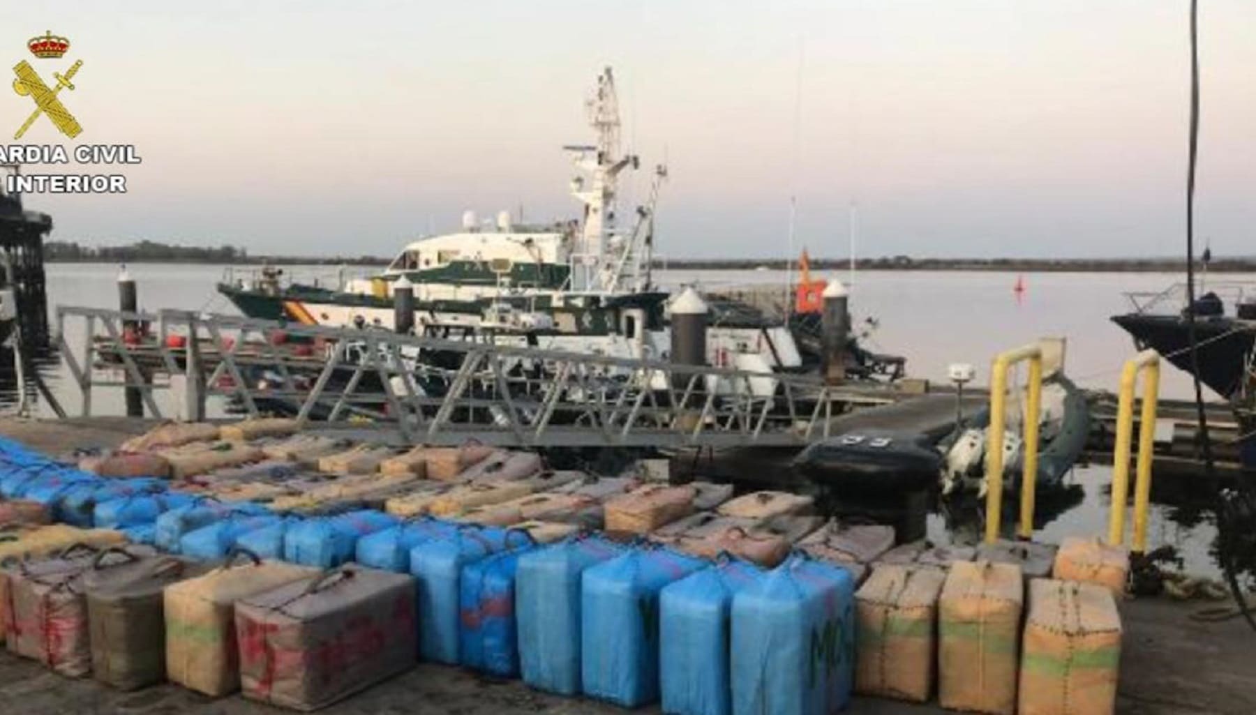 Tráfico de hachís en Huelva y Cádiz