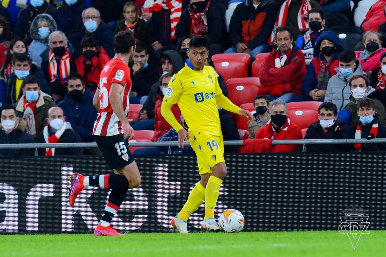 Arzamendia completó unos buenos minutos ante el Athletic Club