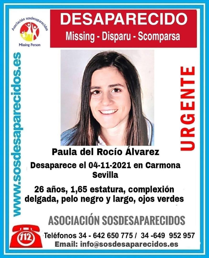 Joven desaparecida en Carmona