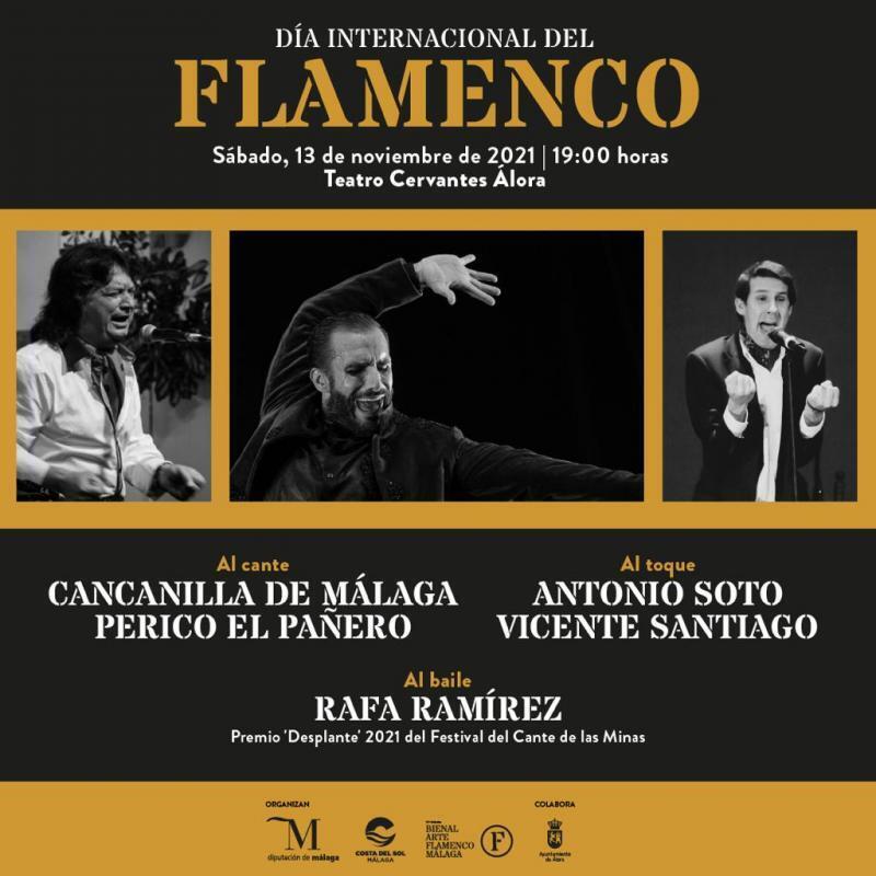 Cartel de las actividades por el Día Internacional del Flamenco de la Diputación de Málaga