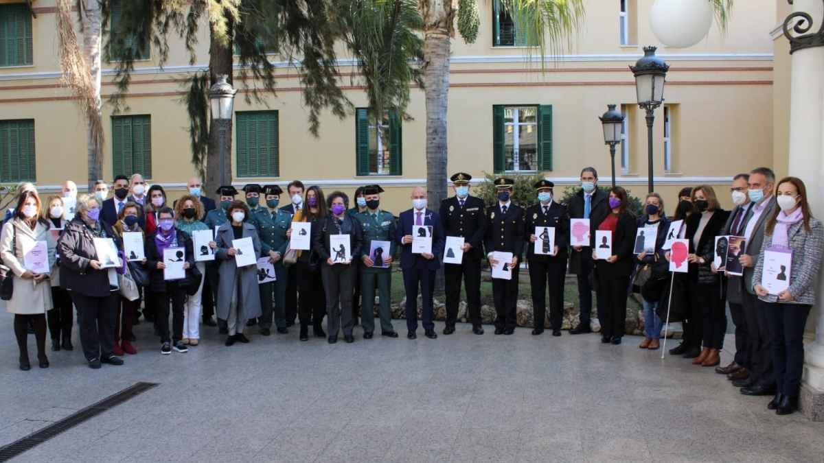 25N Málaga: acto homenaje a víctimas