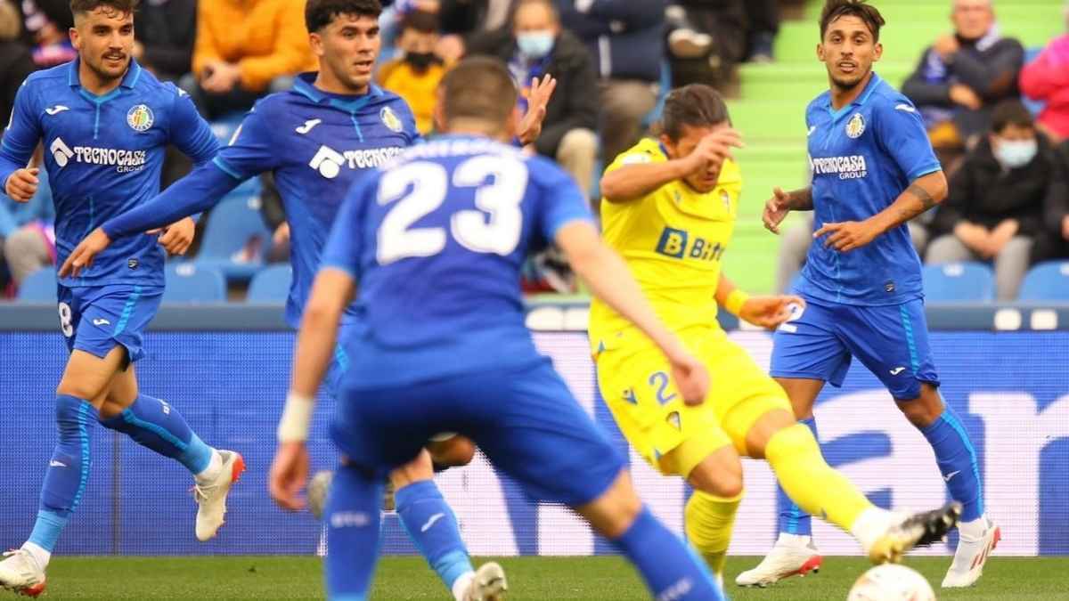 Alfonso Espino, en el encuentro ante el Getafe CF