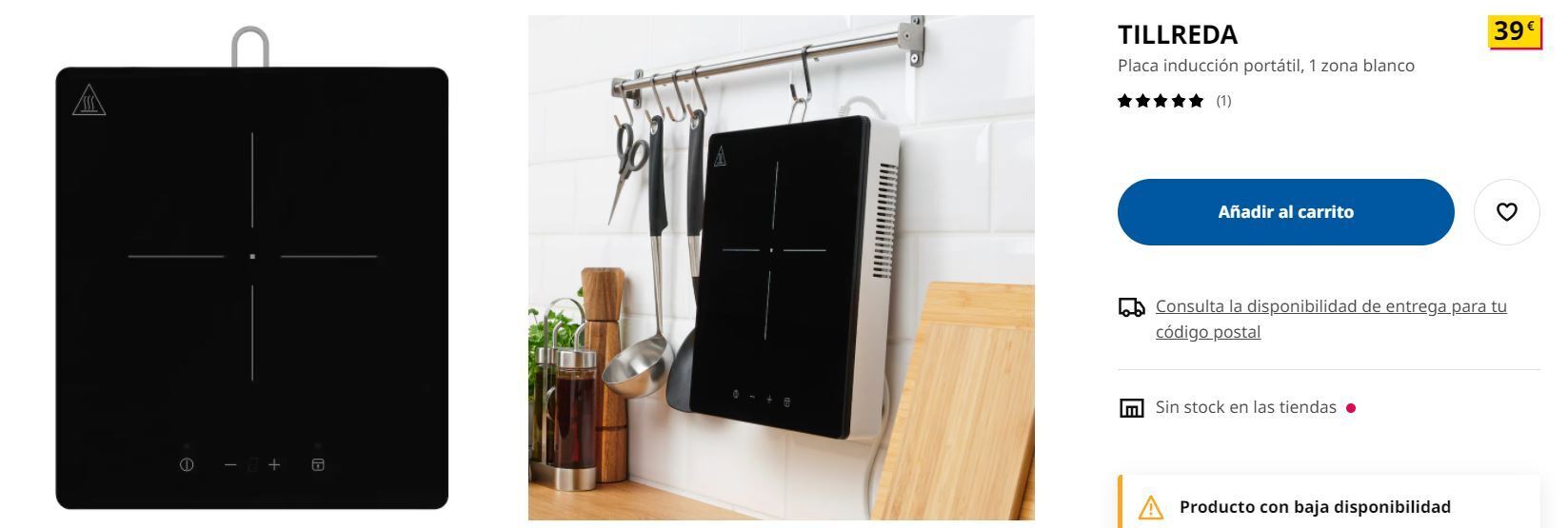 Placa inducción ikea