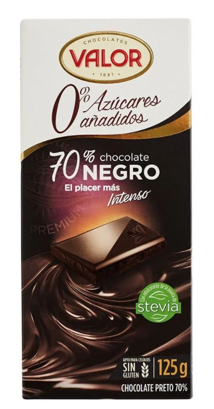 Chocolate negro valor lidl