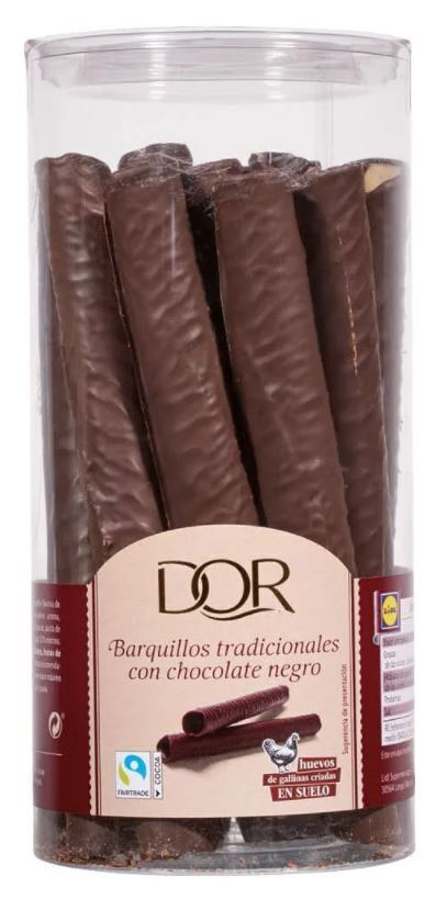 barquillos de chocolate