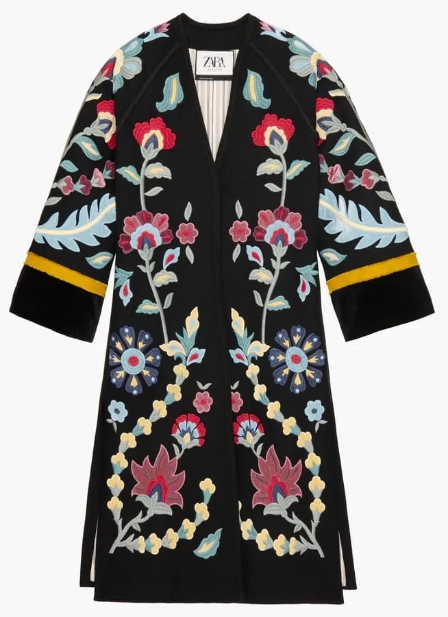 El exclusivo abrigo de Zara con bordados te traslada a época de ensueño: edición limitada