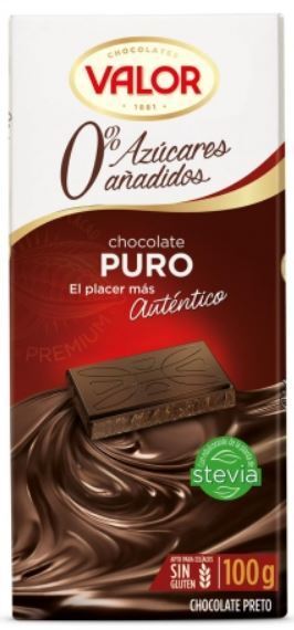 chocolate negro valor