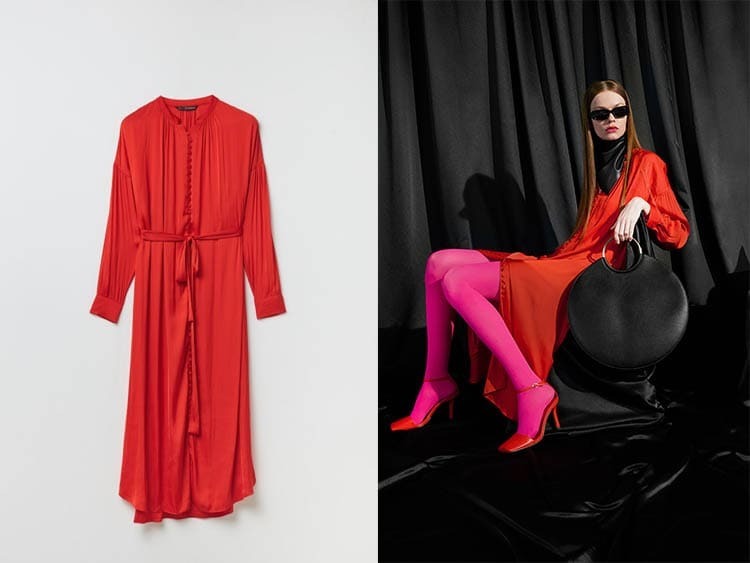 VESTIDO LARGO FLUÍDO CON BOTONES