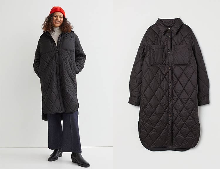 Chaqueta camisera guateada H&M