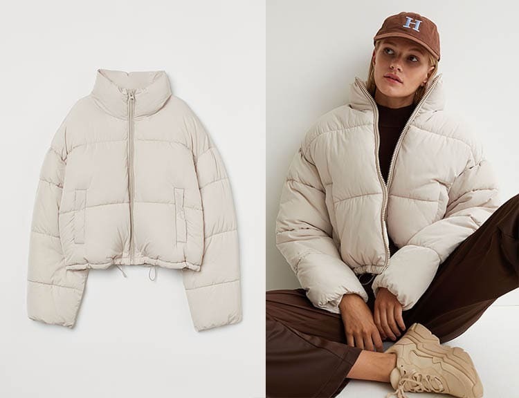 Chaqueta puffy corta