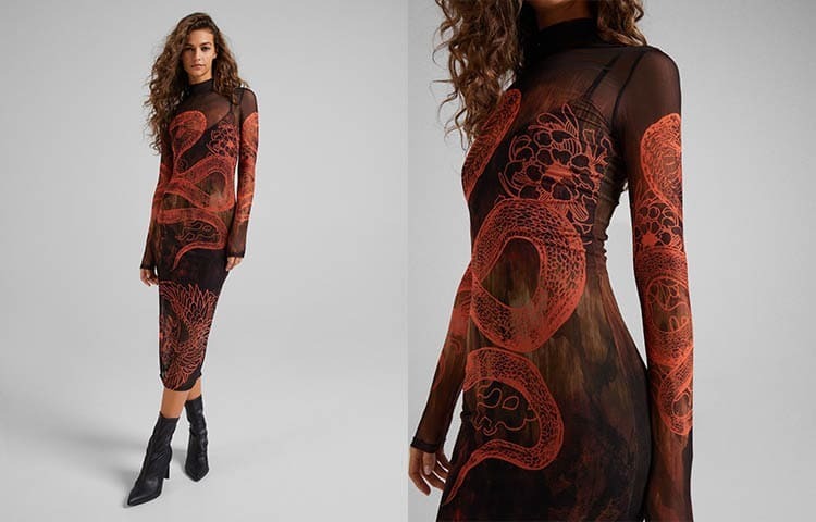 El vestido que causará sensación en Nochevieja arrasa en Bershka y su mordedura es mortal