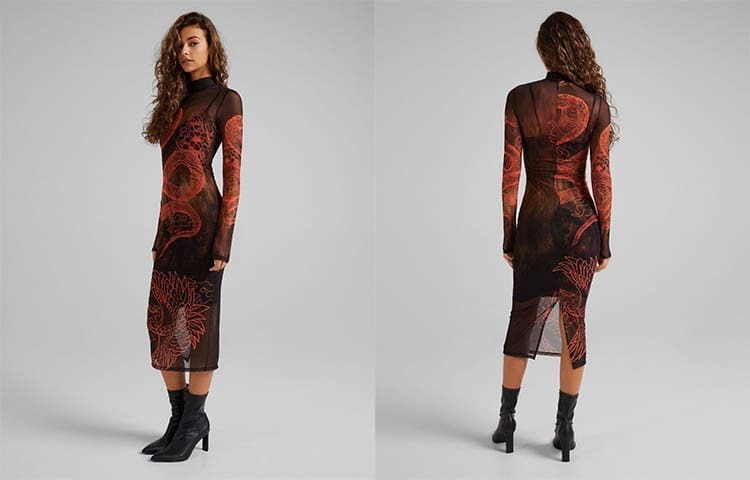 El vestido que causará sensación en Nochevieja arrasa en Bershka y su mordedura es mortal