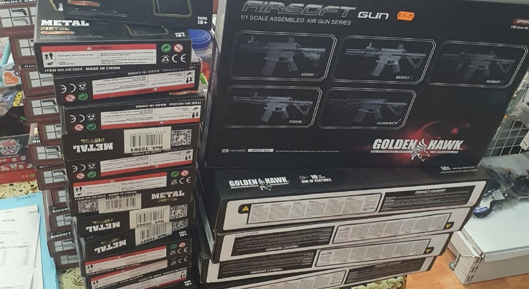 Armas incautadas en Chiclana