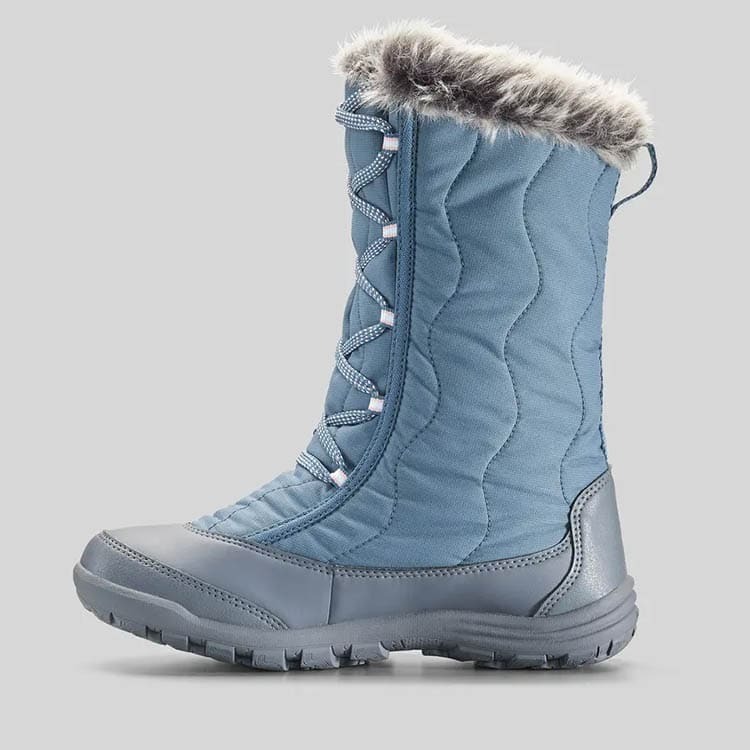 Botas Nieve y Apreski Impermeables Niños Quechua SH500 X-Warm Azul Altas