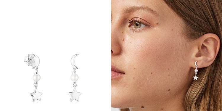 Pendientes de plata y perla Magic Nature