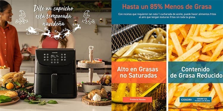 La freidora más vendida en Amazon para Navidad funciona sin aceite para una cocina lista para adelgazar