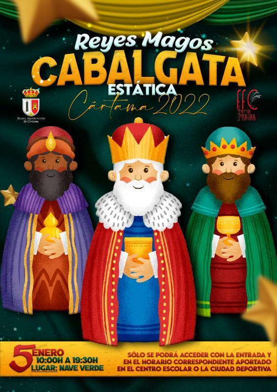 Cabalgata Reyes Magos estática en Cártama, Málaga