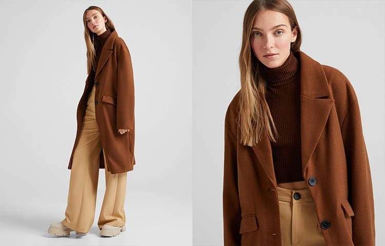 Bershka tira la tienda por la ventana con un abrigo a precio de regalo: adiós frío en 5 colores